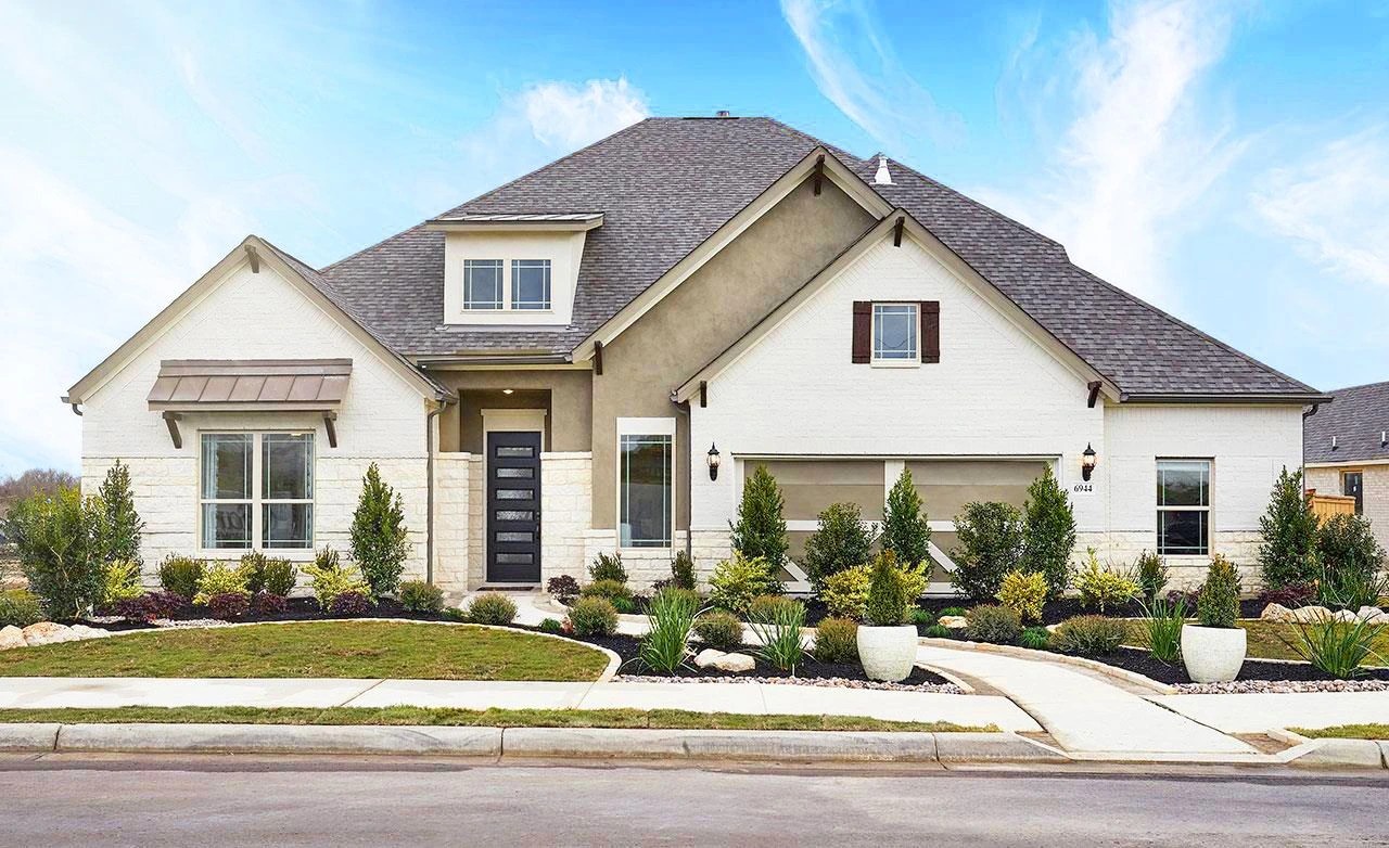 Stylish single-family home with modern design and appealing architecture in a residential area.