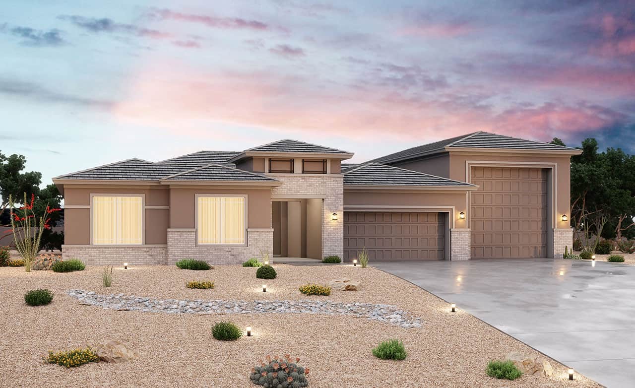 Contemporary residential architecture and design in modern home. Modern single-family home design showcasing residential architecture features.